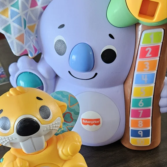 Fisher Price Linkimals Shapes Beaver and Counting Koala - Picture 2 of 4